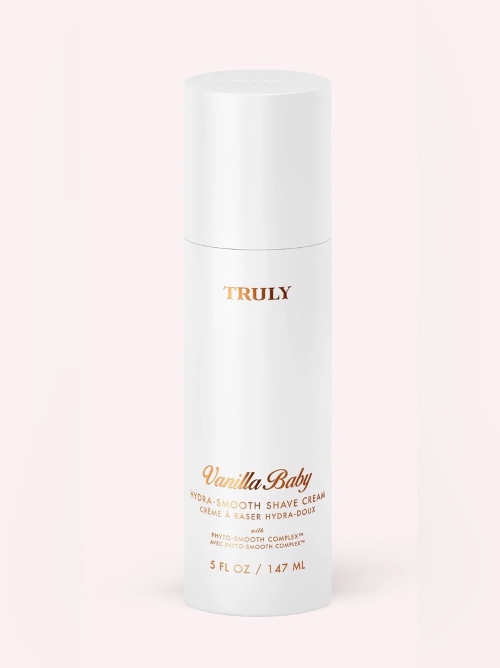 TRULY Vanilla Baby Hydra-Smooth Shave Cream - White with Gold Accents
